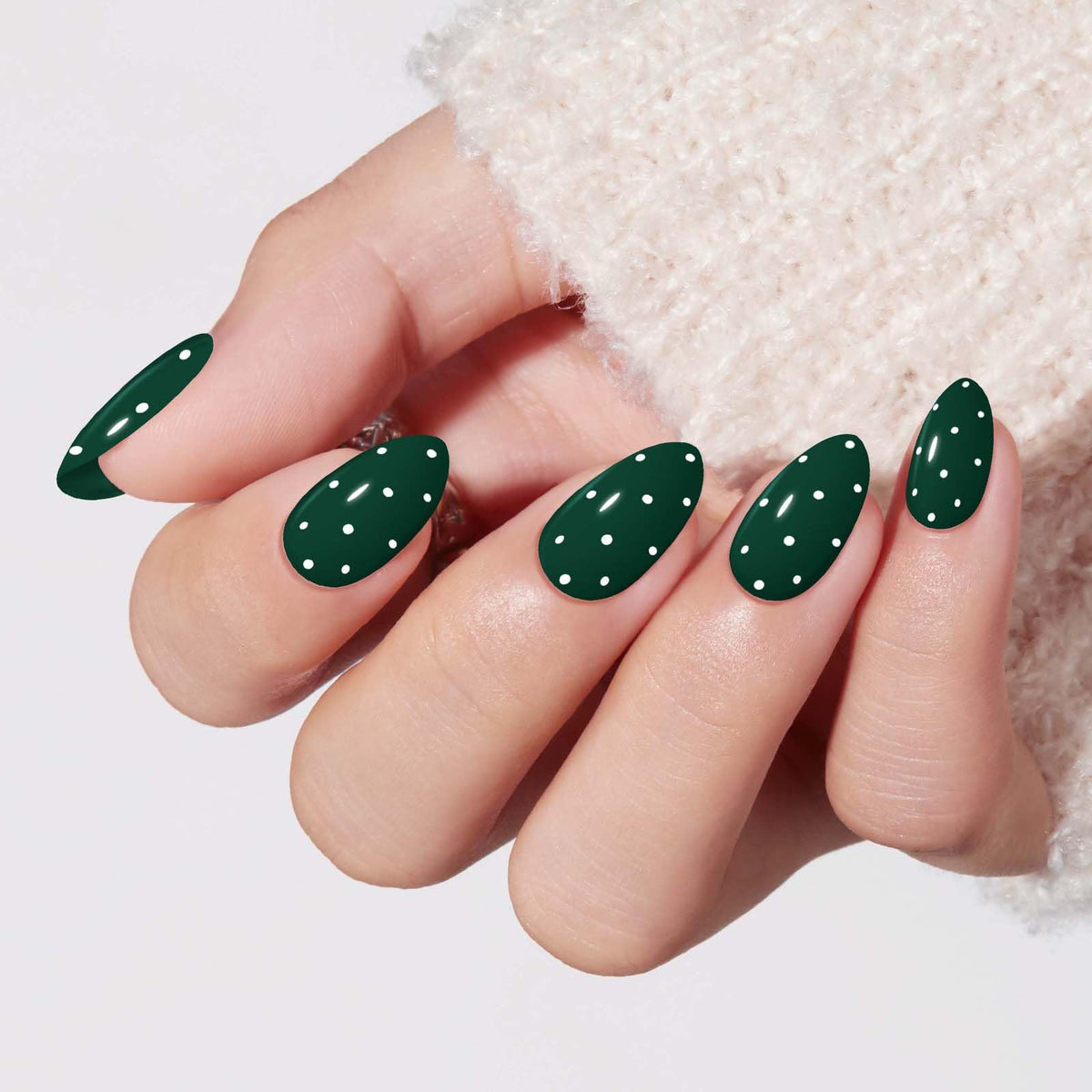 Modelones Extra Short Press on Nails, French Tips Squoval Fake Nails