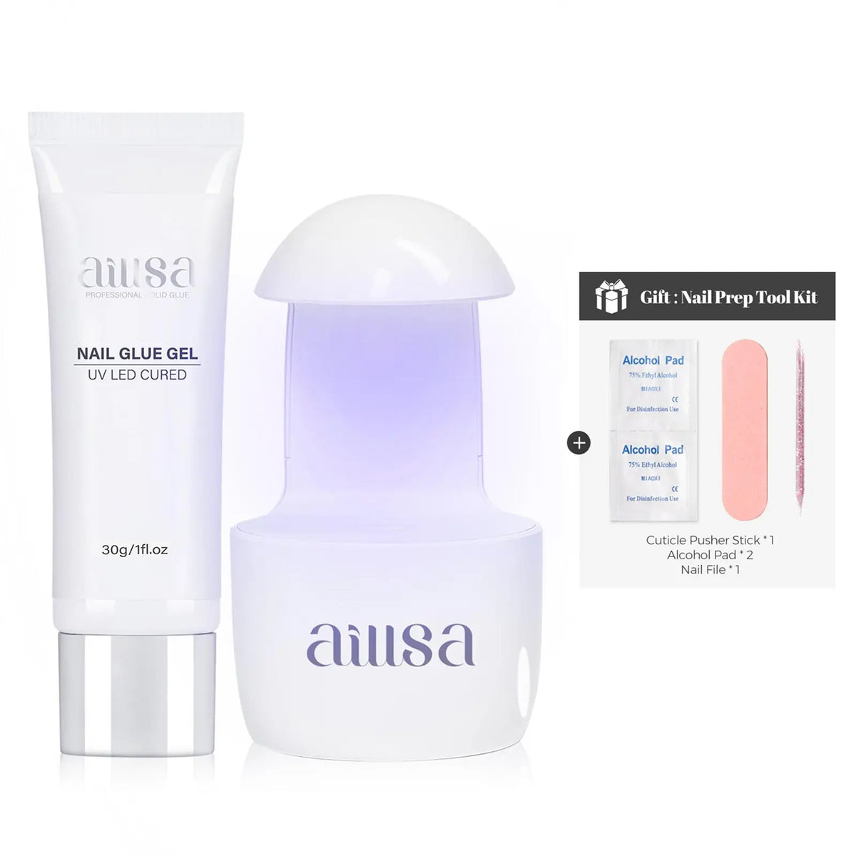 Aillsa Neutral Nude Base French Tip Press On Nails - Beauty Products with Glossy/Matte Finish, Ready-to-Wear/DIY, French Nail Art for Dates,Weddings, Natural Look Glam Accessory,sohochic