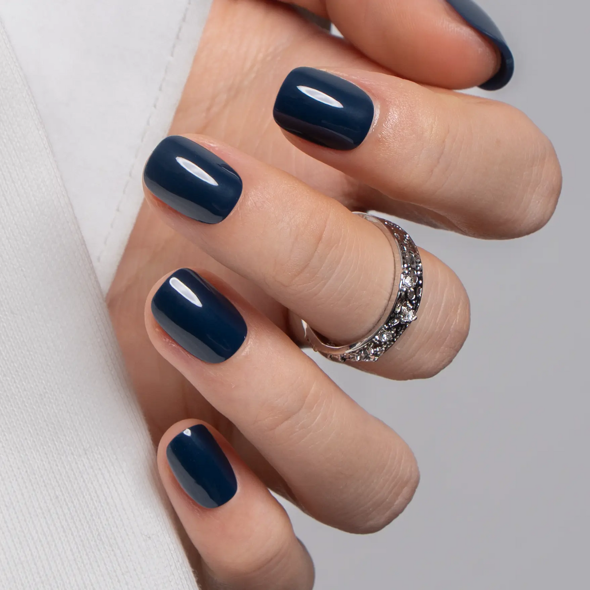 CurvLife Nailora Extra Short Squoval Press-On Nails Collection – 30PCS Soft-Square Shape, Solid Color, French, Ombre and Clean Everyday Styles, Reusable Salon-Look Nails for Daily Wear, Office, Weekend Outfits and Easy Polished Manicures,sohochic