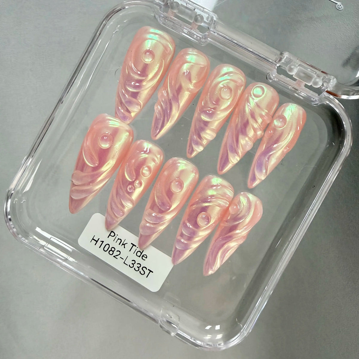 Promake 2026 Summer Handmade Press-On Nails Collection, 100% Luxury Easy Apply Set with Art Designs & Care Tools, Beach Ready Unique Look Sizes S-L, Salon-Quality at Home, Ready to Gift,sohochic