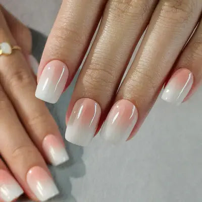 Elegant Light Purple Ombre Press On Nails | CurvLife Nail | 30pcs Medium Coffin Fake Nails | Glossy Finish with Subtle Purple Gradient | Easy to Apply, Comfortable & Long-Lasting | Ideal for Daily Commutes, Business Lunches, Weddings & Elegant Events