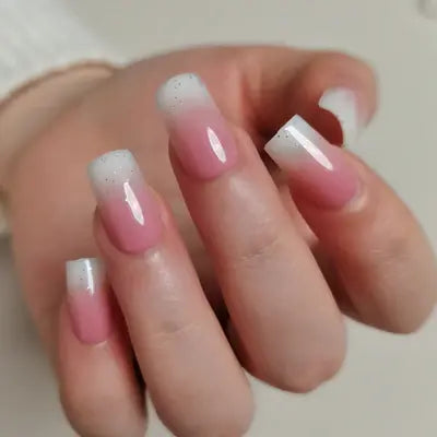 Elegant Light Purple Ombre Press On Nails | CurvLife Nail | 30pcs Medium Coffin Fake Nails | Glossy Finish with Subtle Purple Gradient | Easy to Apply, Comfortable & Long-Lasting | Ideal for Daily Commutes, Business Lunches, Weddings & Elegant Events