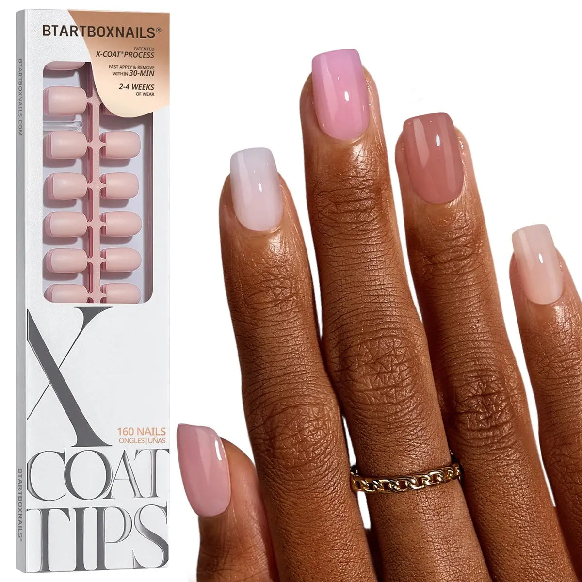 btartboxnails XCOATTIPS Soft Gel Nail Tips - Square or Almond or Coffin or Stiletto Press on Nails,4-Week Wear, Easy-to-Apply, Soak Off, Salon Quality Value at Home, 16 Size - 160 Fake Nails,sohochic