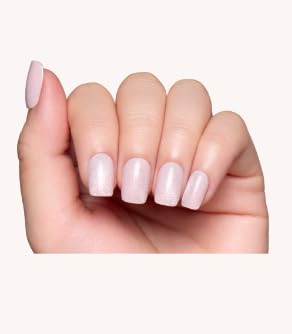 Glamnetic Press On Nails - Medium Coffin, Glossy Fake Nails 30 Pc Full Kit