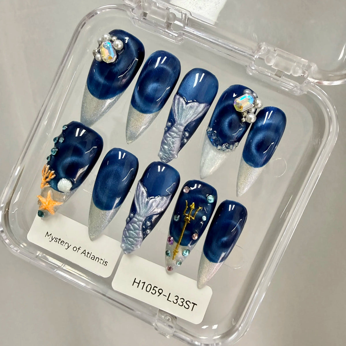 Promake 2026 Summer Handmade Press-On Nails Collection, 100% Luxury Easy Apply Set with Art Designs & Care Tools, Beach Ready Unique Look Sizes S-L, Salon-Quality at Home, Ready to Gift,sohochic