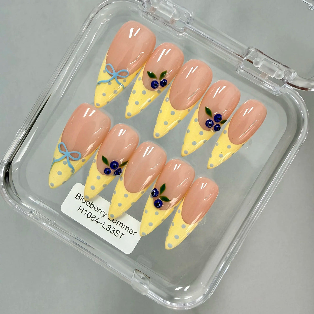 Promake 2026 Summer Handmade Press-On Nails Collection, 100% Luxury Easy Apply Set with Art Designs & Care Tools, Beach Ready Unique Look Sizes S-L, Salon-Quality at Home, Ready to Gift,sohochic