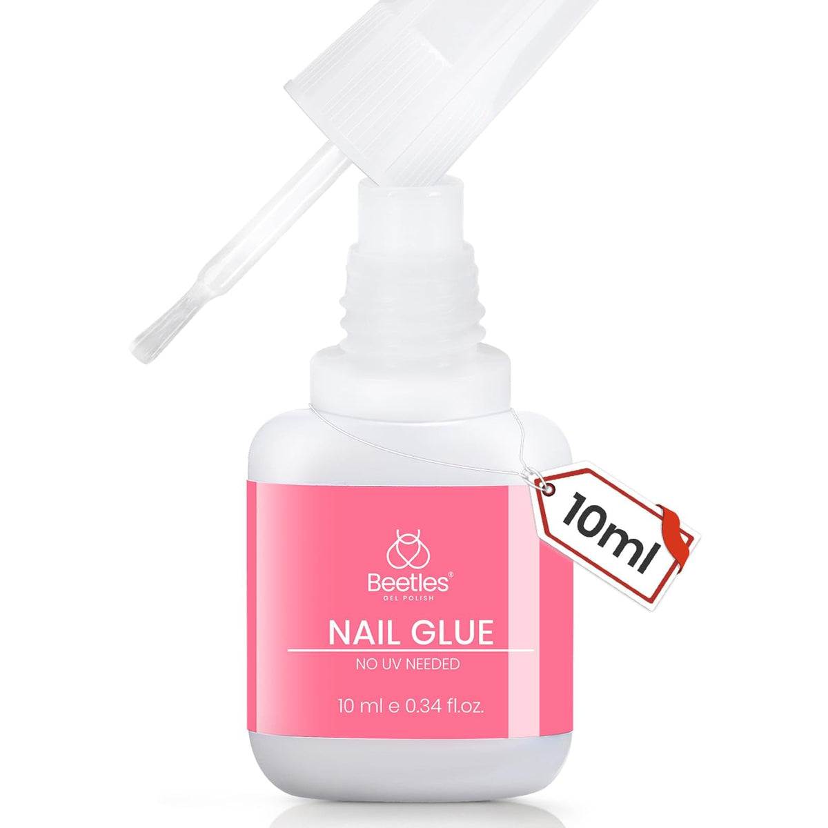 Beetles French Tips Press On Nails - Short Square 150 Pcs