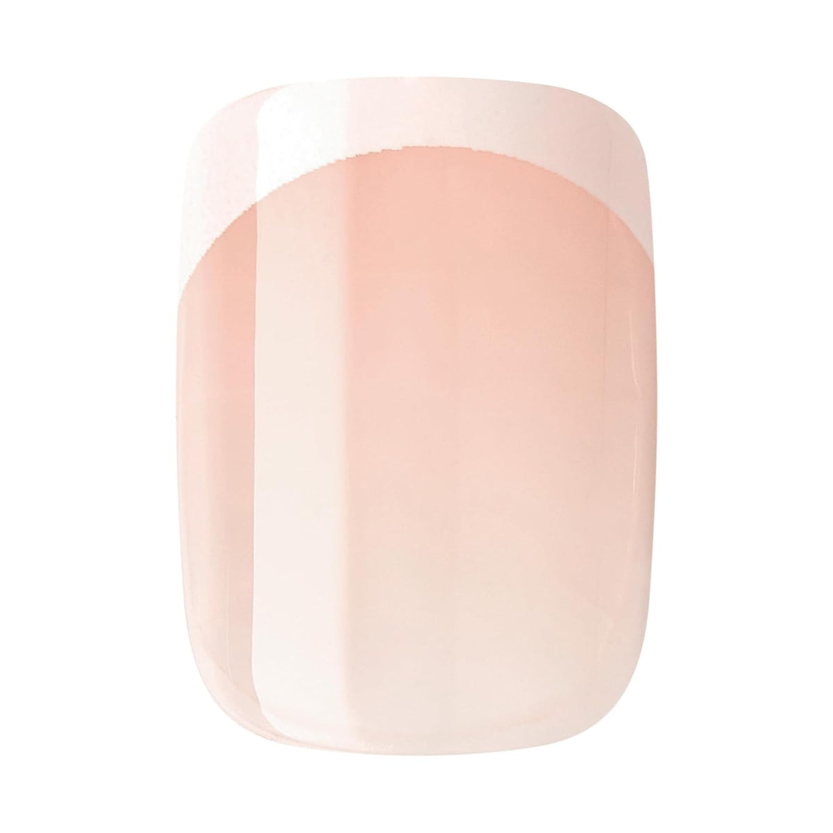 Kiss Impress No Glue Mani Press On Nails, Design, 'Chic French', White, Short Size, Squoval Shape, Includes 30 Nails, Prep Pad, 1 Manicure Stick, 1 Mini File
