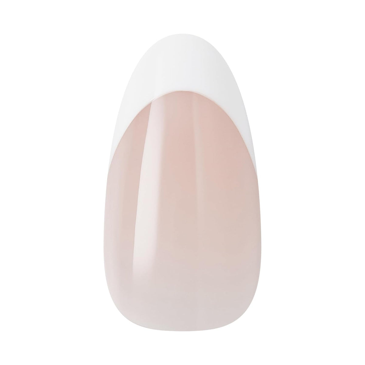 Kiss Core, Press On Nails, Nail glue included, 'Curiosity', White, Medium Size, Almond Shape, Includes 32 Nails, 2g Glue, 1 Manicure Stick, 1 Mini File