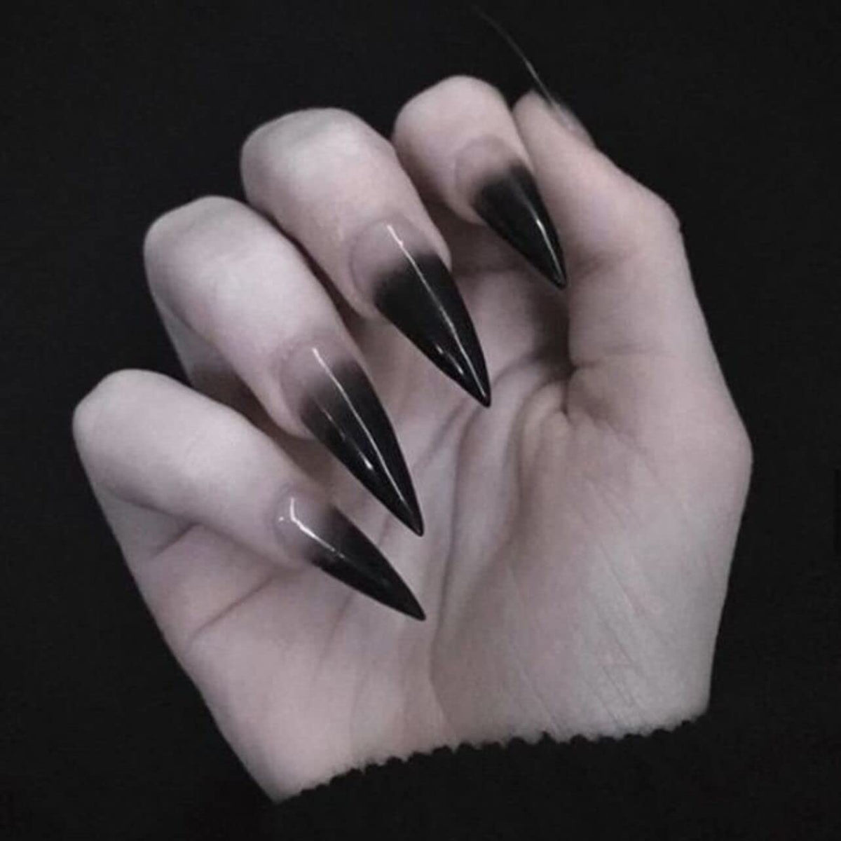 SINHOT Stiletto Press on Nails Long Fake Nails Glossy Glue on Nails Luxury Rhinestones Acrylic Nail White Bling Glitter Almond Artificial Nail Stick on False Nail with Design 24pcs
