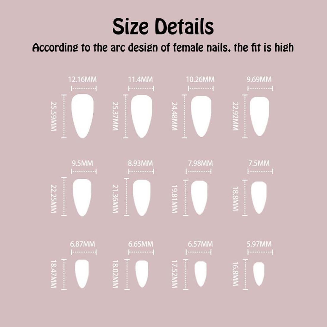 Ombre White Almond Press on Nails Short Medium Pink Fake Nails with Rhinestone Bling Designs Glitter Manicure Fake Nails False Nails for Wedding Fantasy Acrylic stick on nail for Women