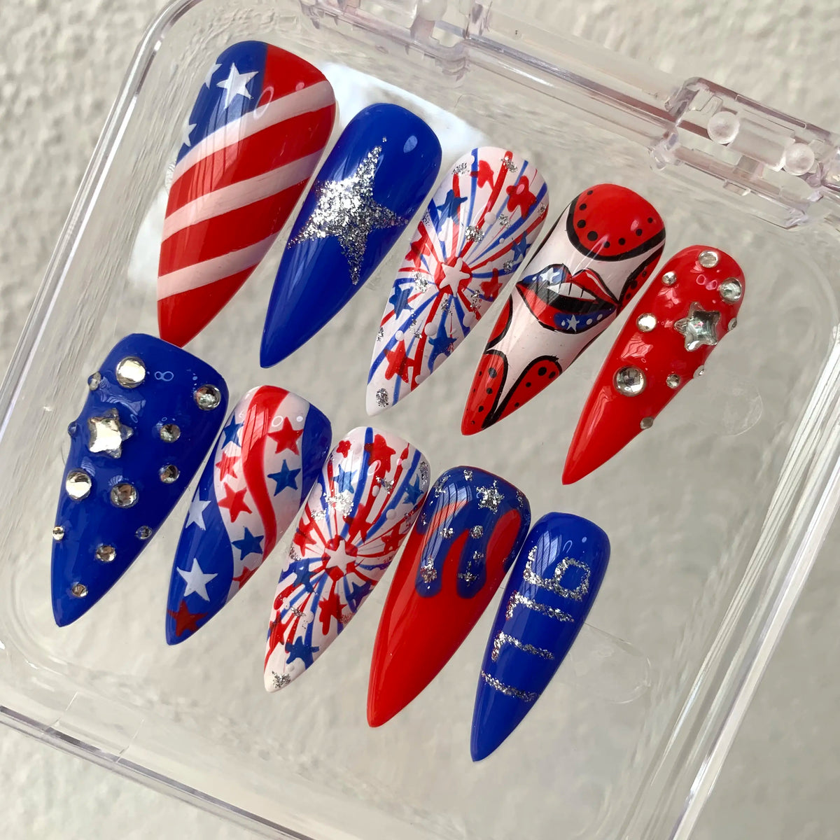 Promake 2026 Summer Handmade Press-On Nails Collection, 100% Luxury Easy Apply Set with Art Designs & Care Tools, Beach Ready Unique Look Sizes S-L, Salon-Quality at Home, Ready to Gift,sohochic