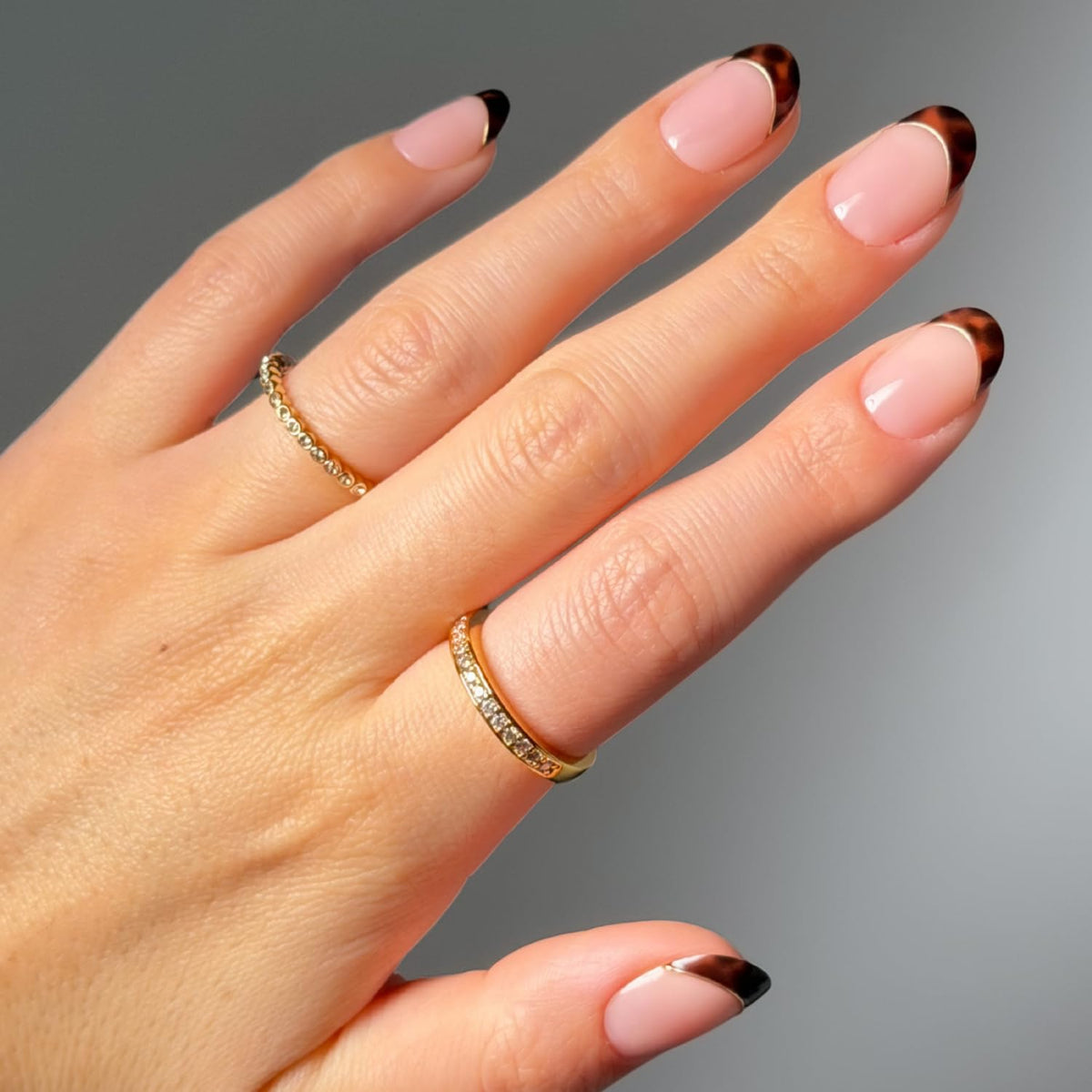 Glamnetic Press On Nails - Medium Coffin, Glossy Fake Nails 30 Pc Full Kit