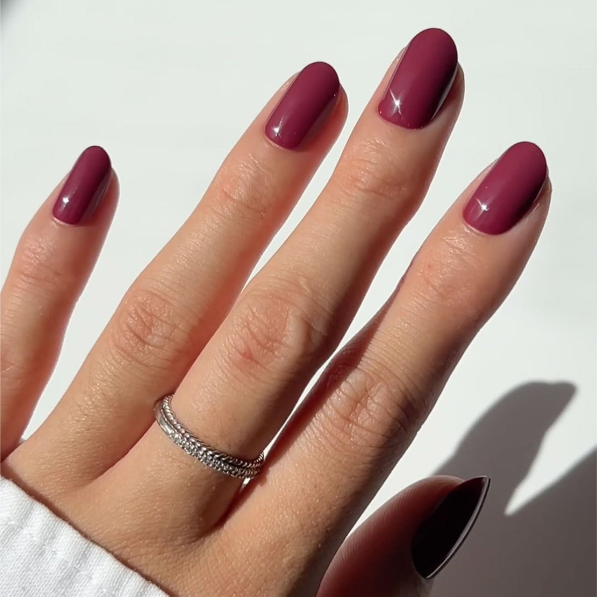 Glamnetic Press On Nails - Medium Square, Glossy Fake Nails 30 Pc Full Kit