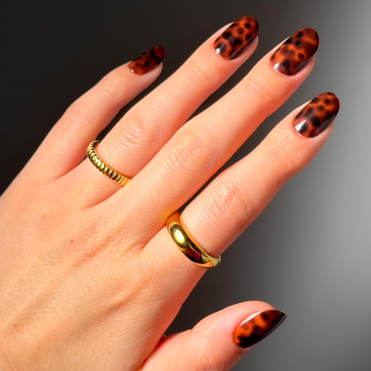 Glamnetic Press On Nails - Medium Coffin, Glossy Fake Nails 30 Pc Full Kit