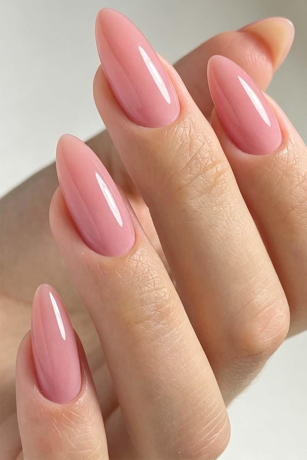 AzureBeauty Short Almond French Tip Press On Nails, Glazed Donut, 32 Pcs