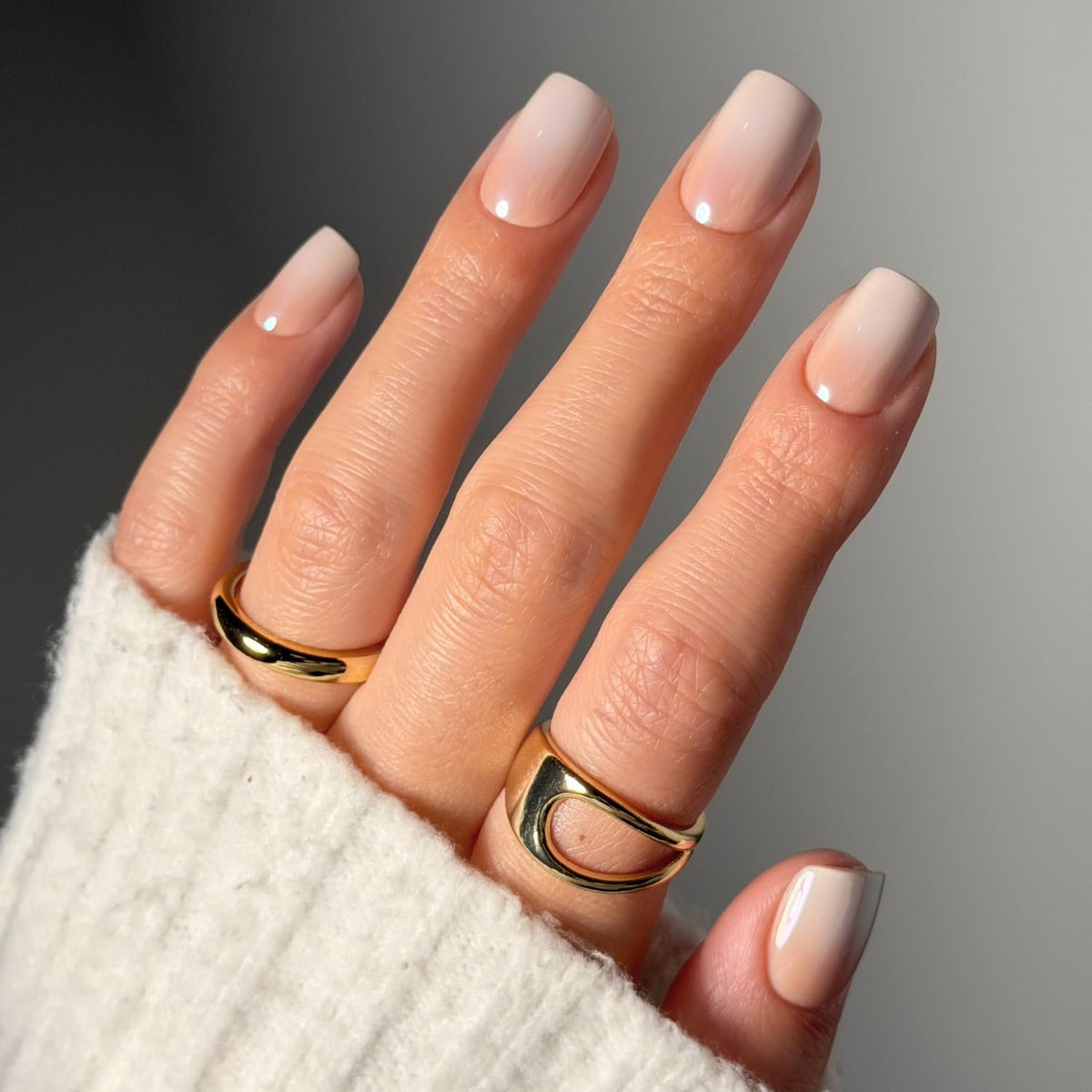 Glamnetic Press On Nails - Medium Almond, Glossy Fake Nails 30 Pc Full Kit