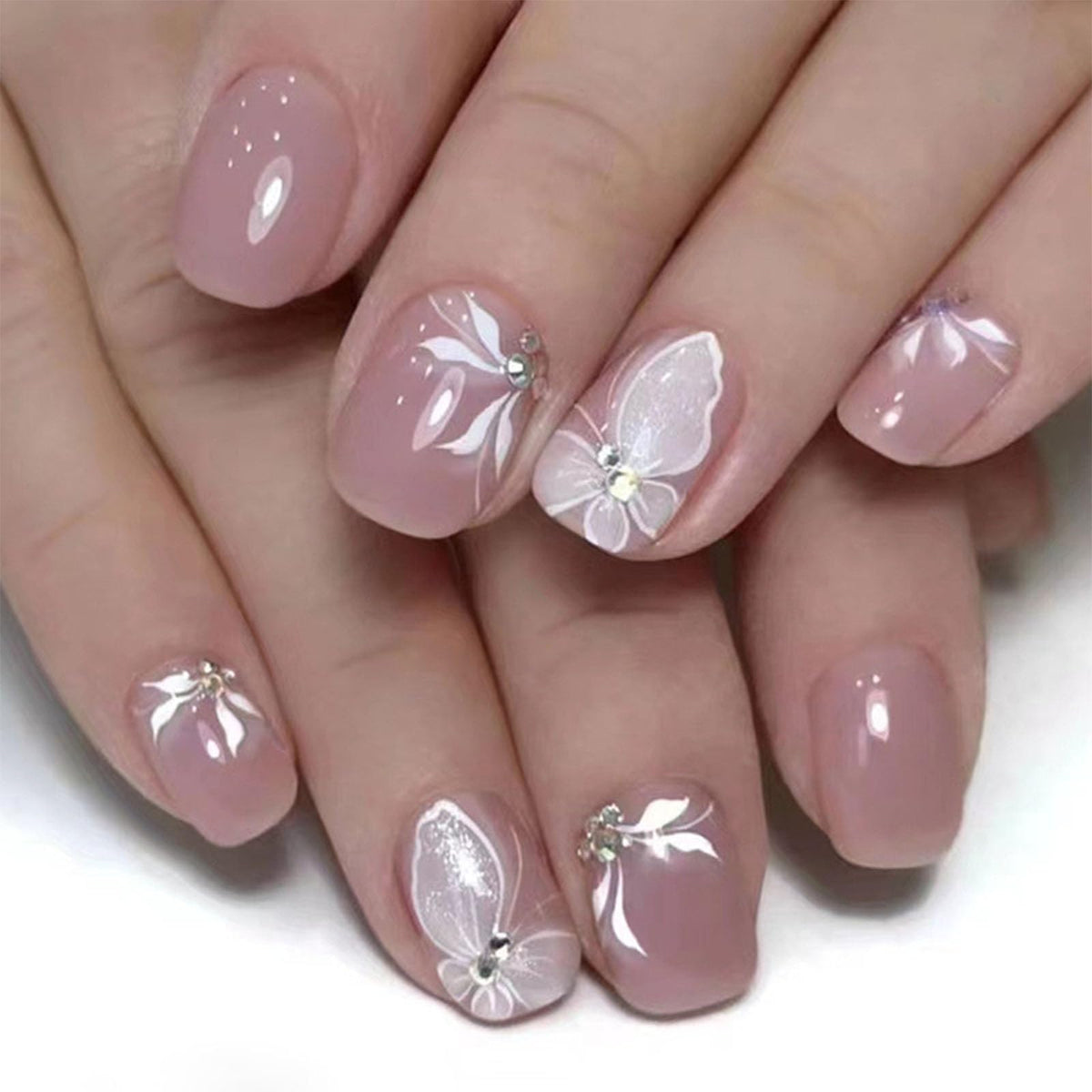 Short Press on Nails Square Fall Burgundy Fake Nails with Golden Glitter Designs Acrylic Nails Press ons Reusable Glue on Nails for Women and Girls Daily Wear 24 Pcs