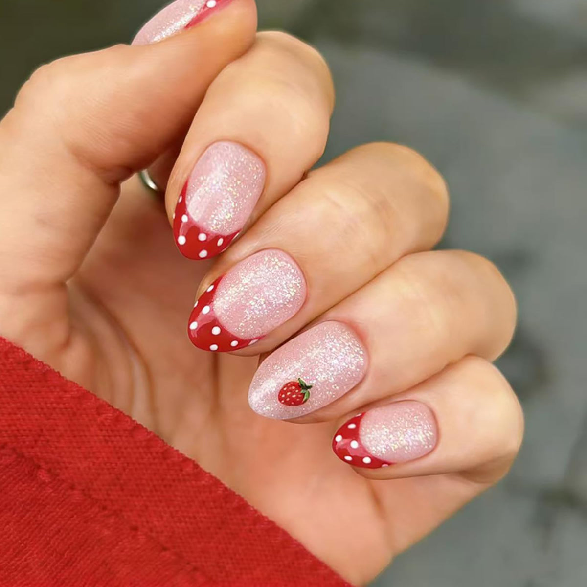 Bridal Press on Nails Short Almond Nude 3D White Floral Lace Pearl Wedding