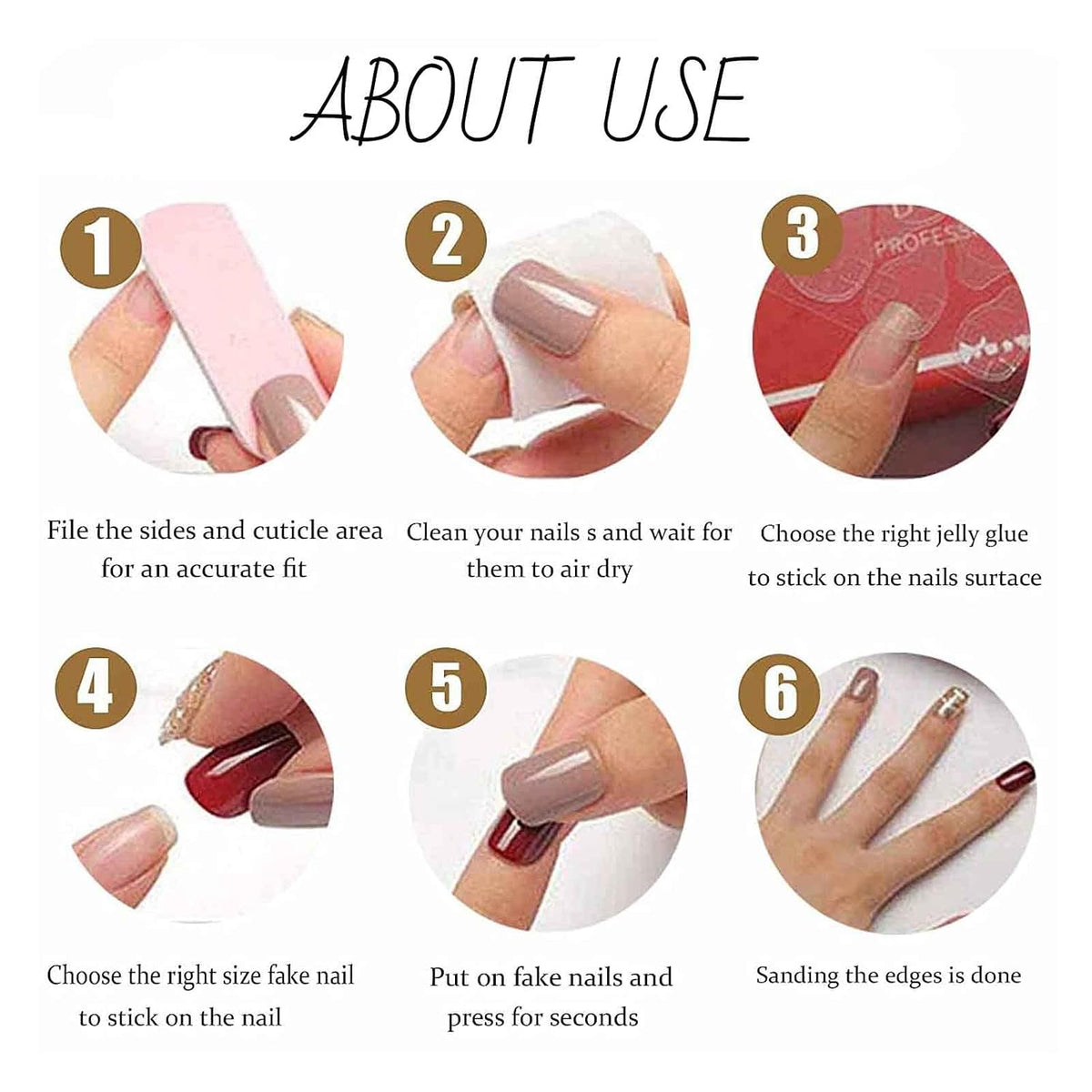Hkanlre Bling Coffin Press on Nails Fake Nails Tips Full Cover Medium False Gradient Nails for Women and Girls 24PCS (Nude rhinestones with bling)