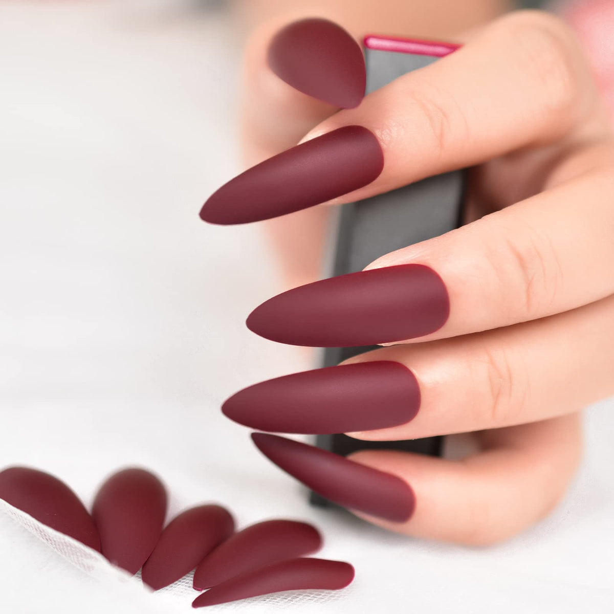 Elevenail Handmade Press on Nails Full Cover Luxurious 3D Crystal False Nails Super Extra Long Stiletto Diamonds Art Decoration Fake Nails Manicure Kit Nail Art Tips Gift for Women Girls Wedding Party
