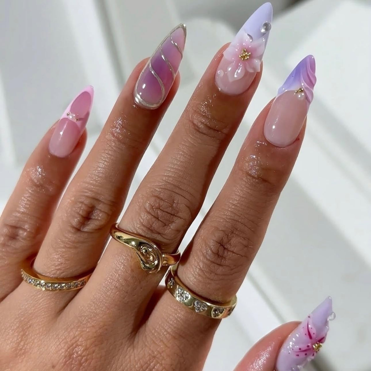 LPOODDNU Press on Nails