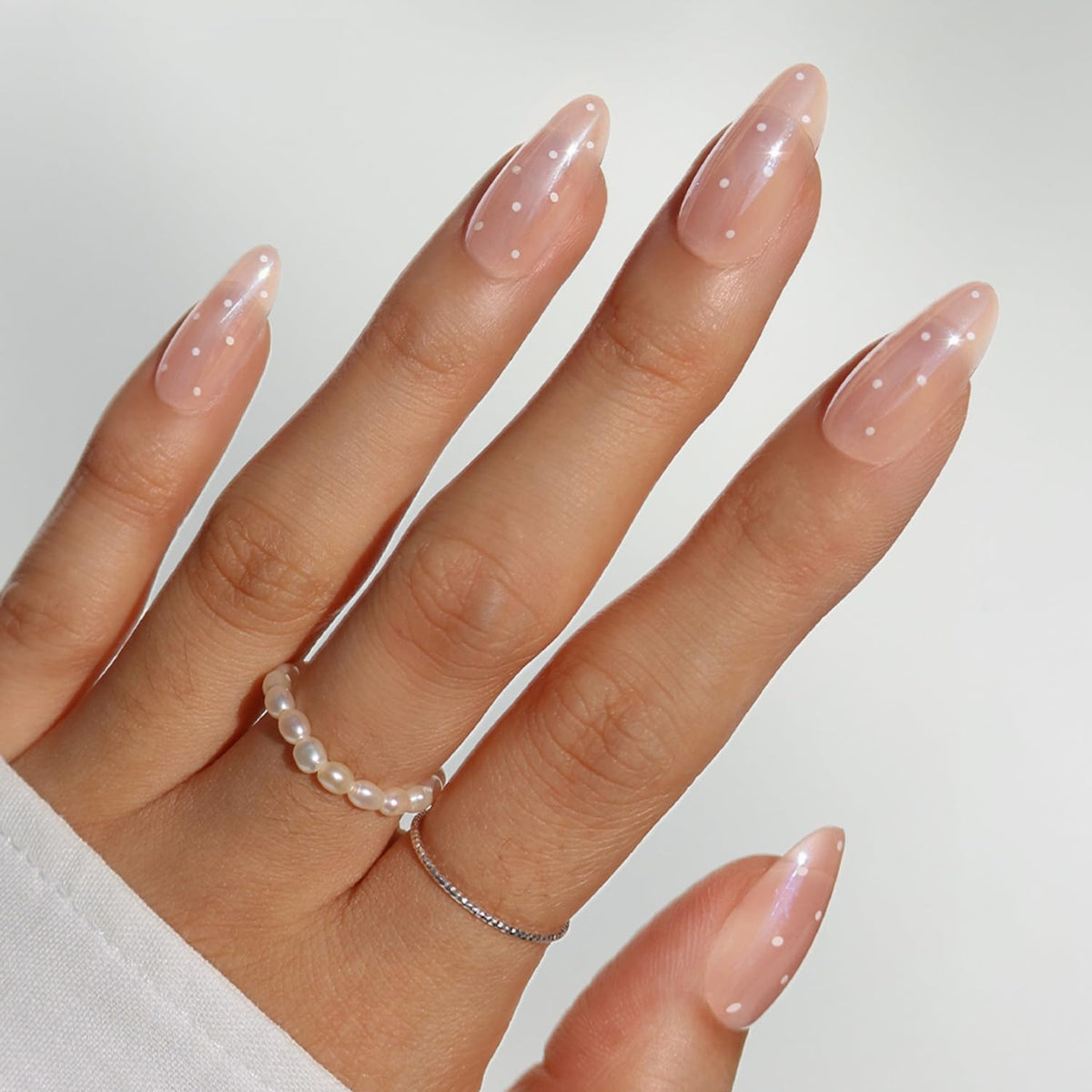 Glamnetic Press On Nails - Medium Square, Glossy Fake Nails 30 Pc Full Kit