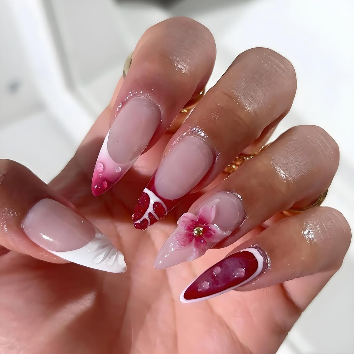 LPOODDNU Press on Nails
