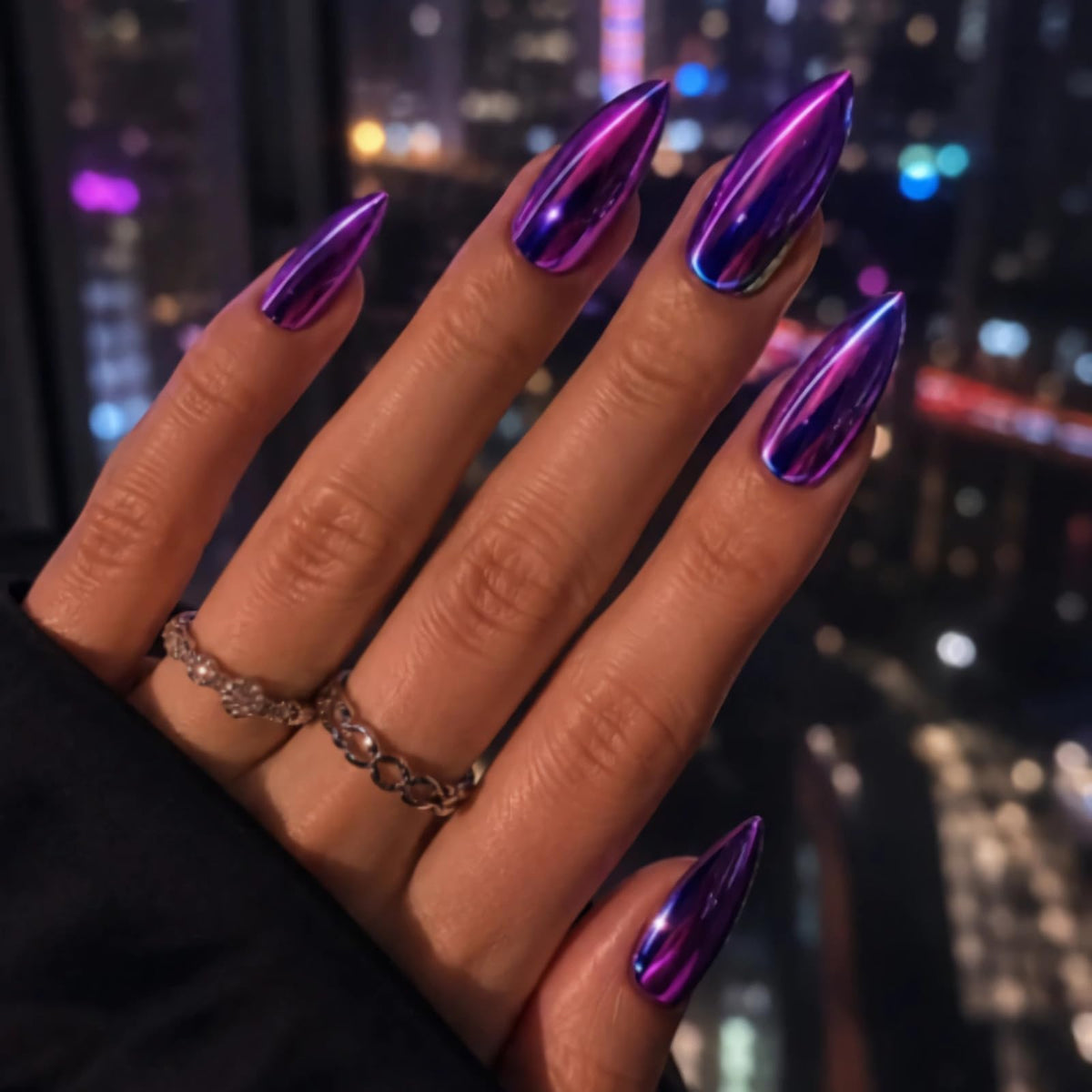 BABALAL Press On Nails - Medium Almond Fake Nails, Pink White Gradient, Rhinestone Gold Bangle, Glossy Coquette Wedding Bridal Glue On Nails 24Pcs