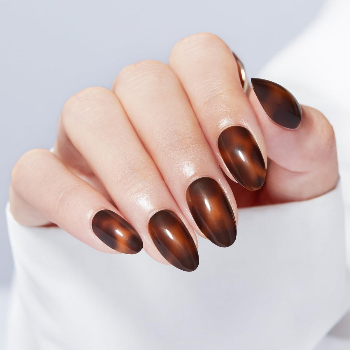 Modelones Extra Short Press on Nails, French Tips Squoval Fake Nails