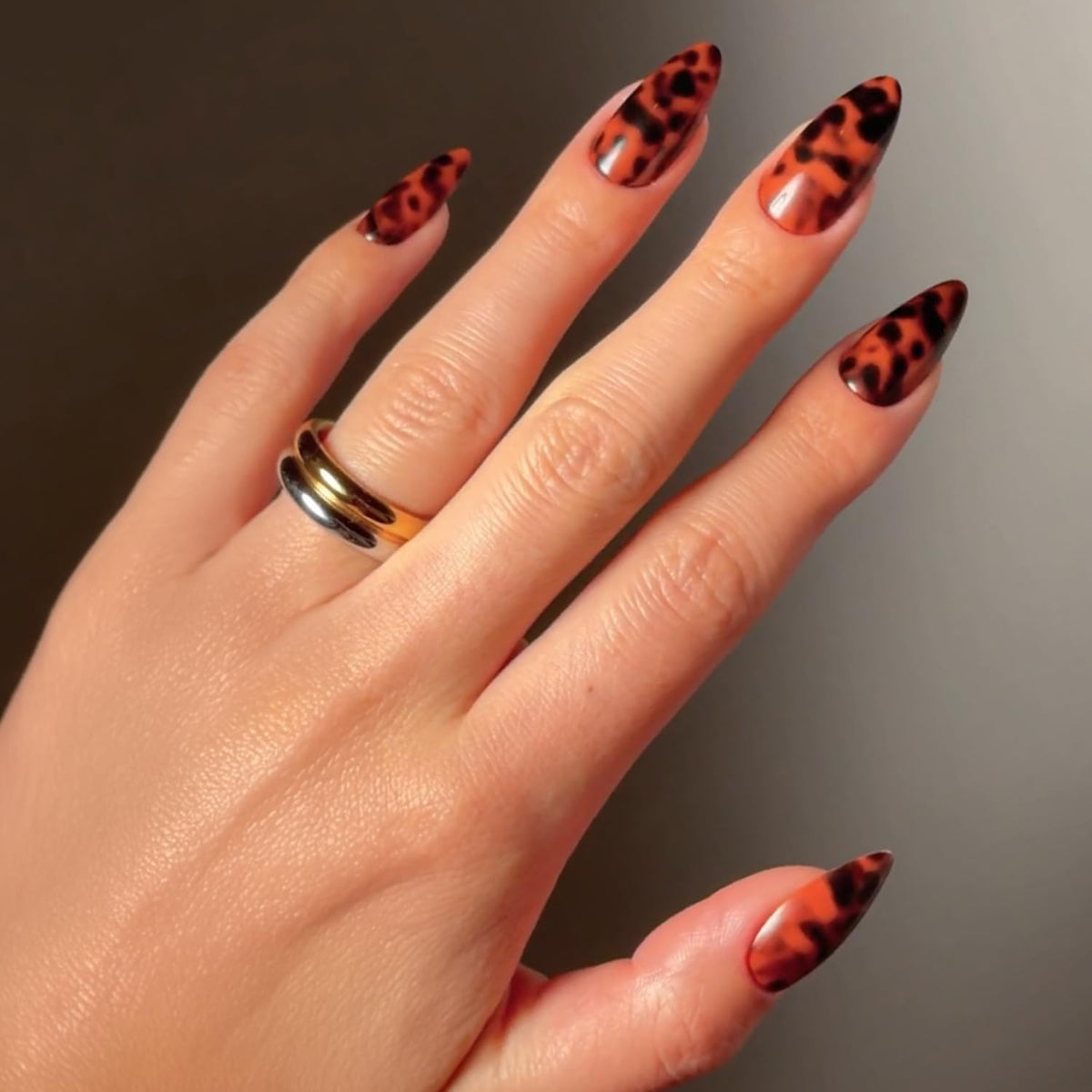 Glamnetic Press On Nails - Medium Coffin, Glossy Fake Nails 30 Pc Full Kit