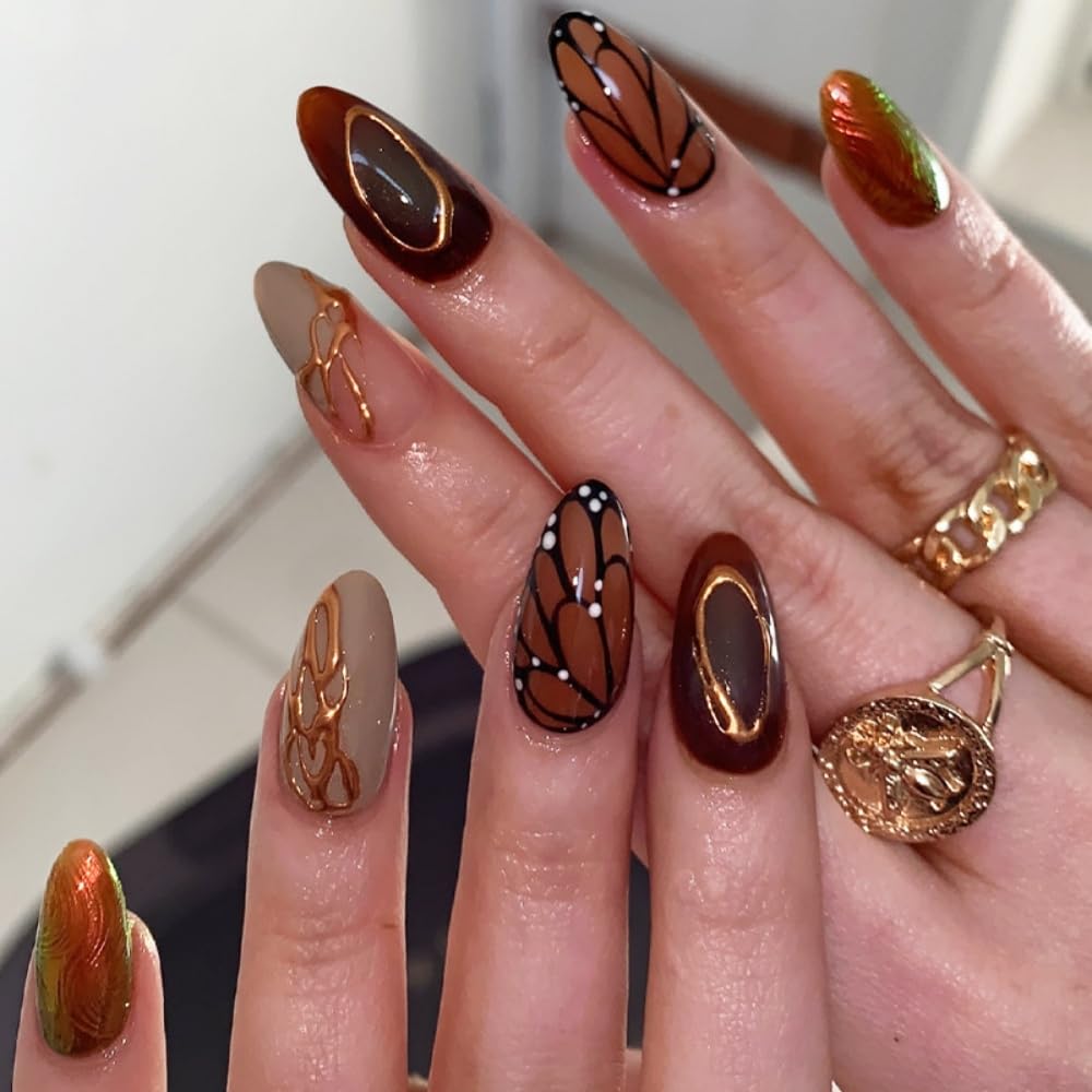 30Pcs Bridal White Press On Nails Almond Medium, French Tip Nails Press Ons, Nude Pink Fake Nails With 3D Shell Pearl Designs, Elegant Wedding Glue On Nails For Women Nail Art, Reusable Acrylic