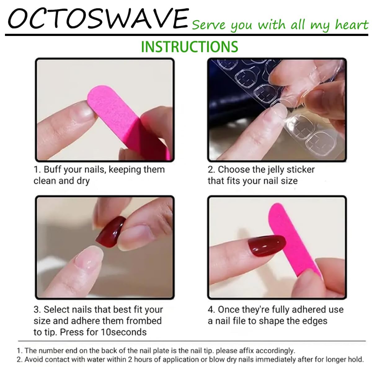Short Almond Press on Nails Nude Ombre Glossy Fake Nail 30pcs