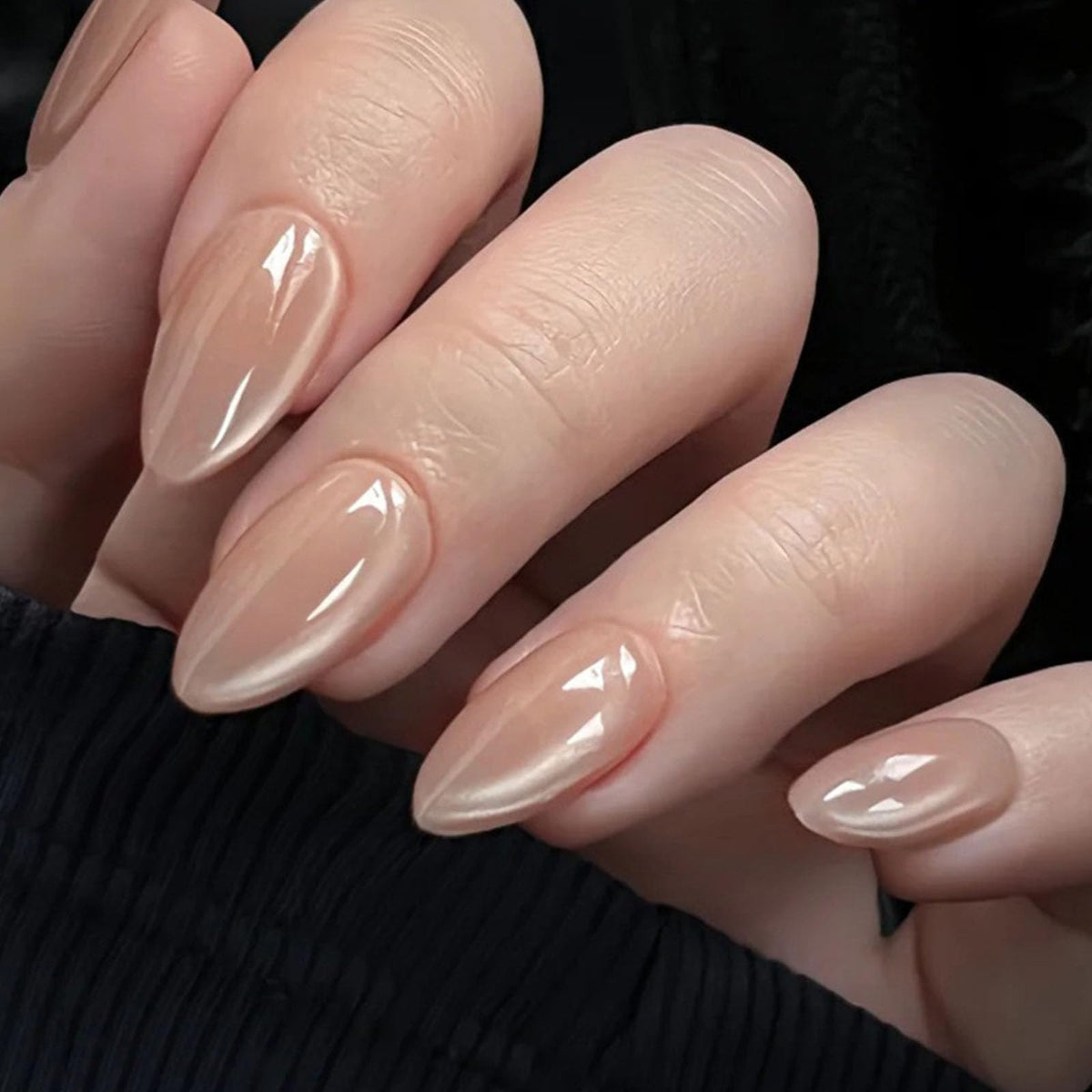 Short Press On Almond Fake Nails - Flower Acrylic Fall Nails Press Ons Full Cover Glue On Cute False Floral Stick On Nails for Women - 30 Pcs