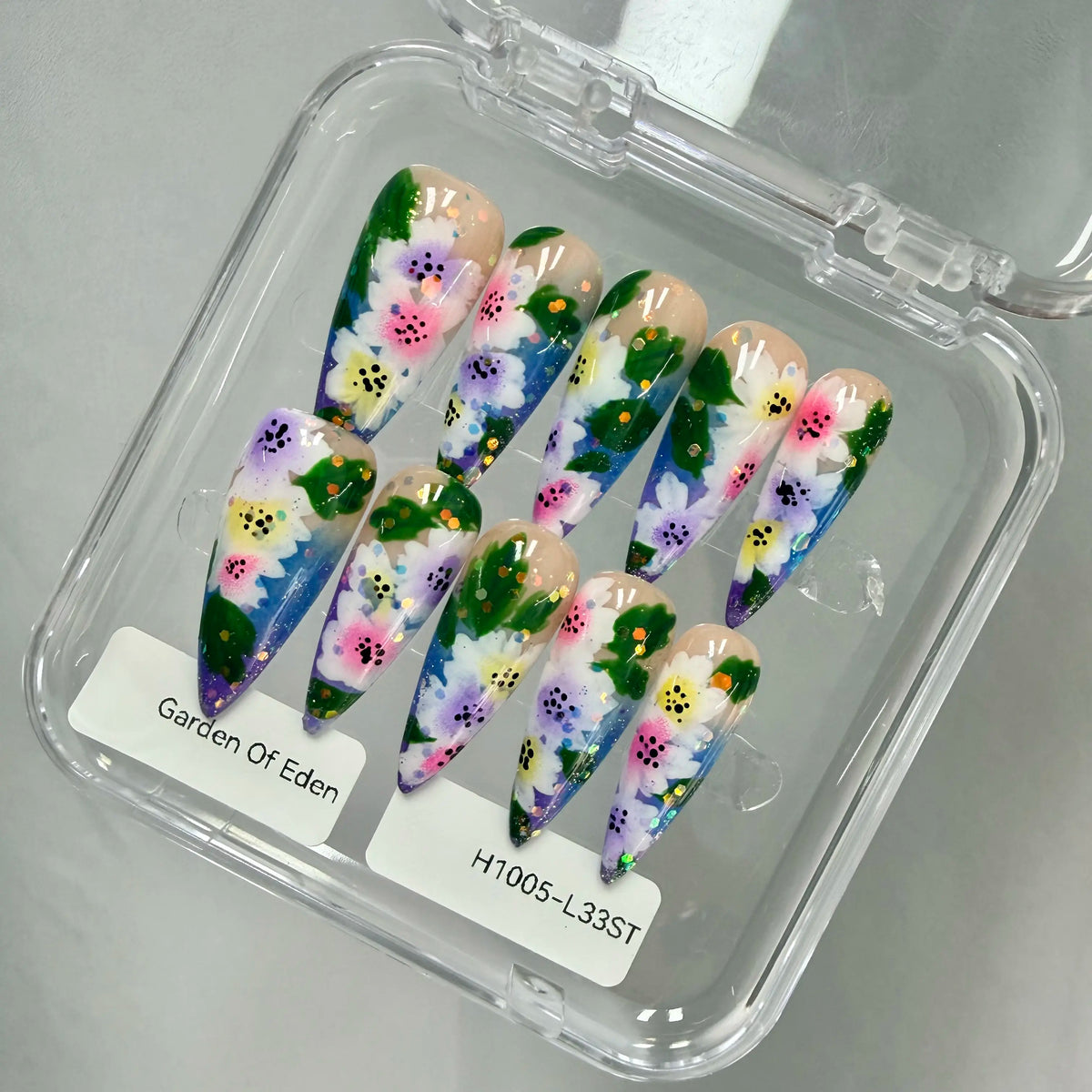 Promake 2026 Summer Handmade Press-On Nails Collection, 100% Luxury Easy Apply Set with Art Designs & Care Tools, Beach Ready Unique Look Sizes S-L, Salon-Quality at Home, Ready to Gift,sohochic