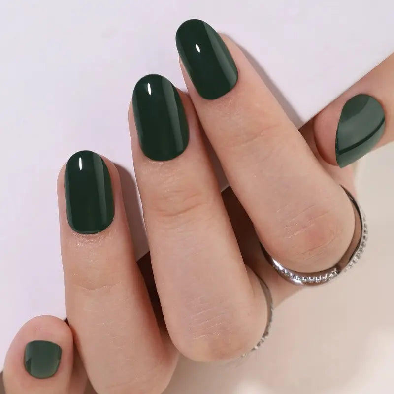 Red Eclipse Press On Nails | CurvLife Nail | 30pcs Medium Almond Fake Nails | Glossy Finish with Metallic Red Shimmer & Deep Hue | Easy to Apply, Comfortable & Long-Lasting | Great for Evening Events, Parties, Romantic Dinners & Special Occasions