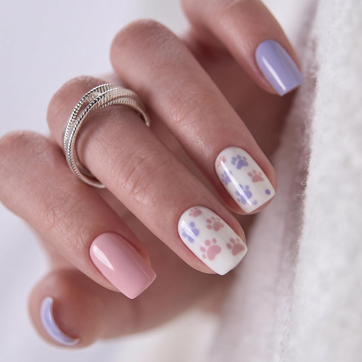 CurvLife Extra Short Oval Press On Nails, Nude Peach Pink, Soft Gel