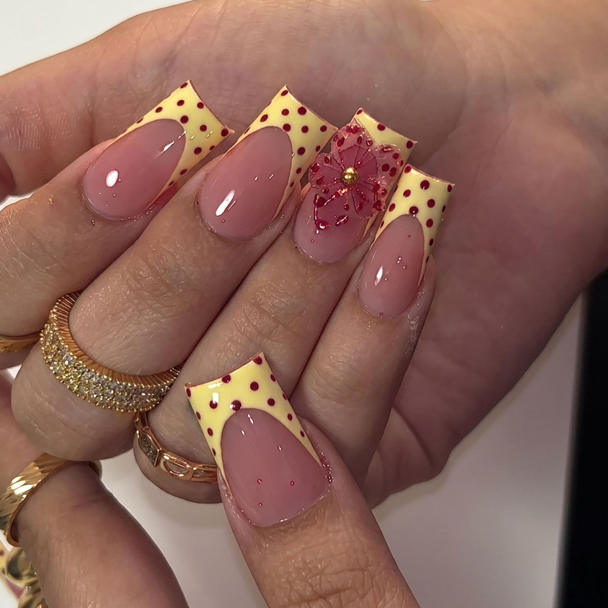 Coffin Press on Nails Long Acrylic Luxury Fake Nails 24pcs