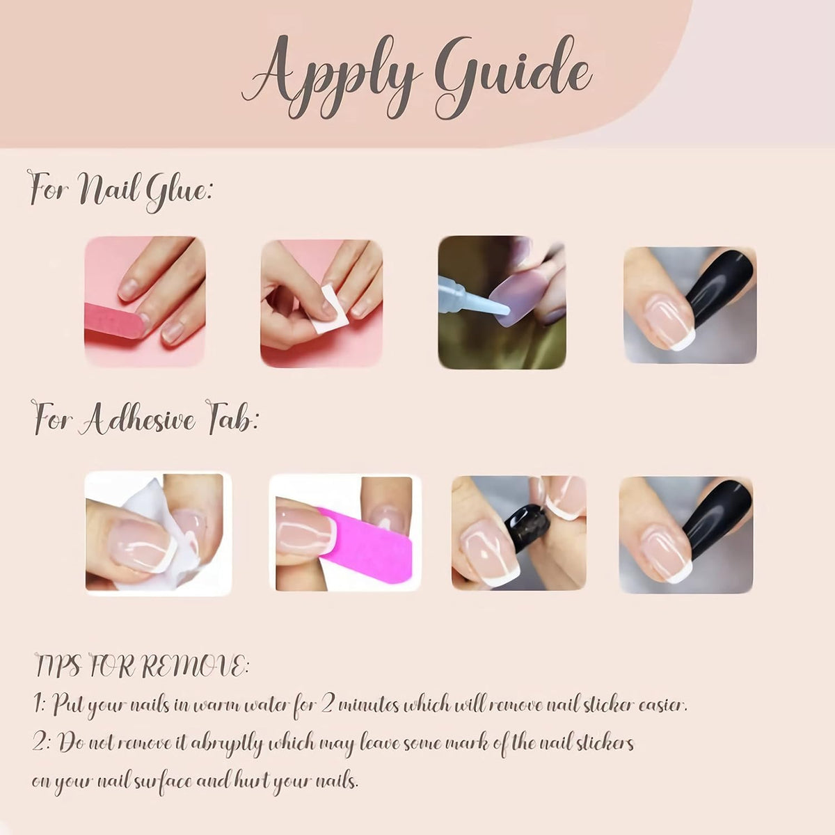 BABALAL Long Square Press on Nails - Blue Fake Nails, Luxury 3D Butterfly Gold Heart Charm Bling Design Full Cover Acrylic Nails Squoval Set 24Pcs