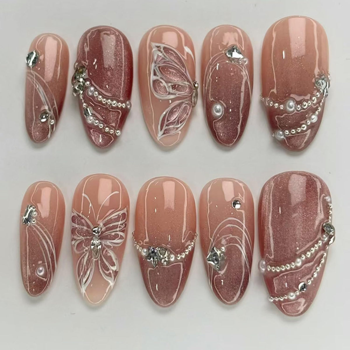30Pcs Gold Star Moon Press on Nails Long Stiletto French Tip Fake Nails Press on 3D Chrome Gold Design Sun False Nails Irregular Gilded Lines Full Cover Purple Glossy Artificial Acrylic Nail for Women