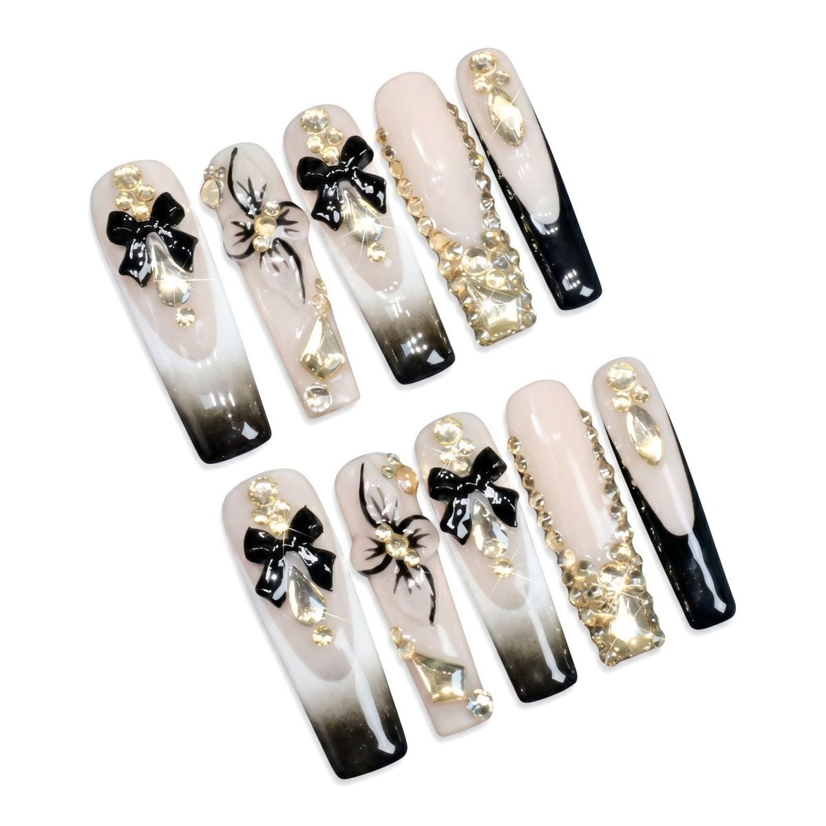 xl Square Handmade Press on Nails Long Luxury Acrylic Fake Nails