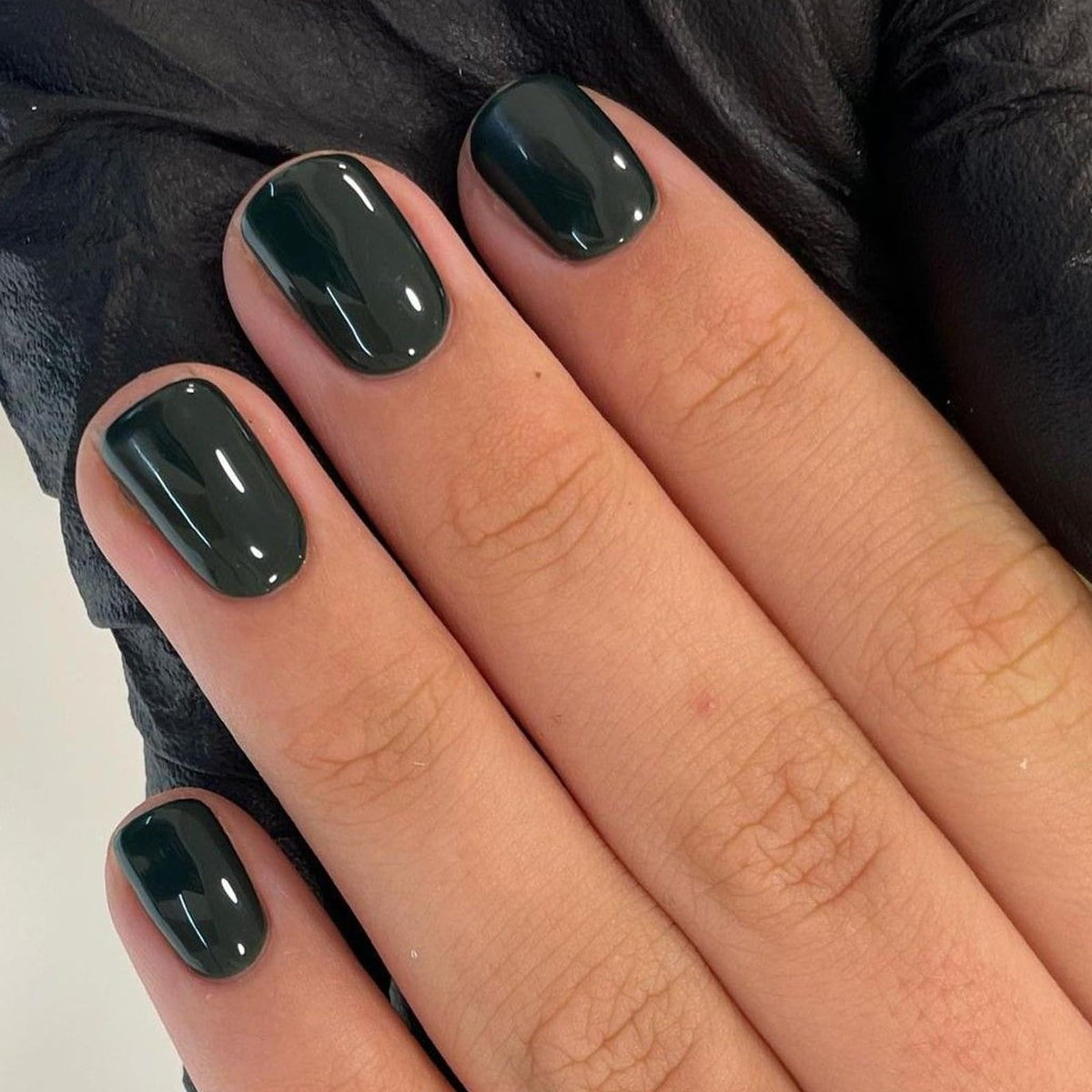 Modelones Extra Short Press on Nails, French Tips Squoval Fake Nails