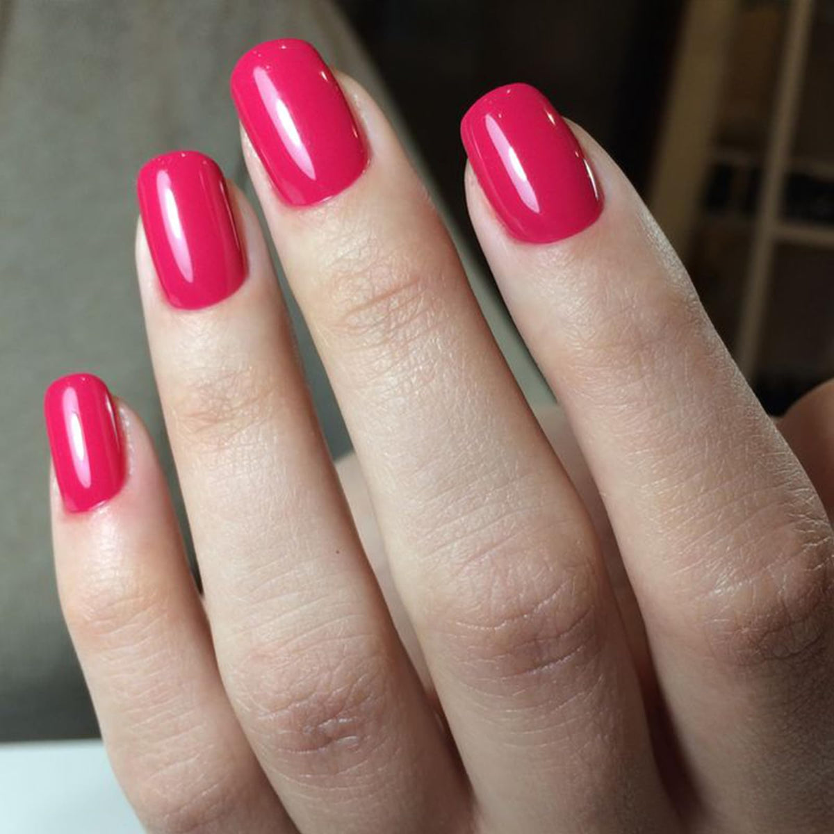 Modelones Extra Short Press on Nails, French Tips Squoval Fake Nails