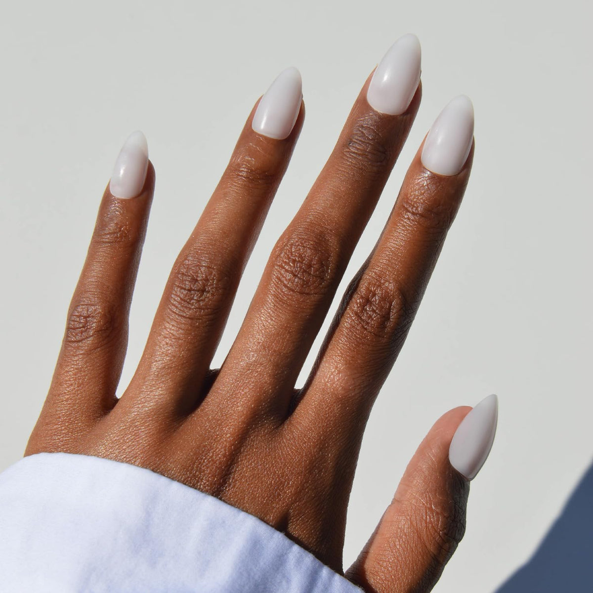 Glamnetic Press On Nails - Medium Almond, Glossy Fake Nails 30 Pc Full Kit