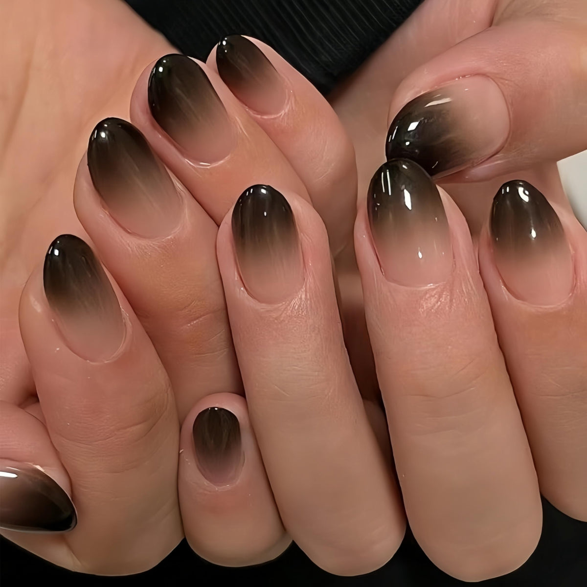 KQueenest Pastel Light Pink Press on Nails Short Oval, Glossy Soft Gel Fake Nails Press on, Round Fake Nails with UV Cover, Thick Acrylic Glue on Nails for Wome Wedding & Everyday 30 Pcs