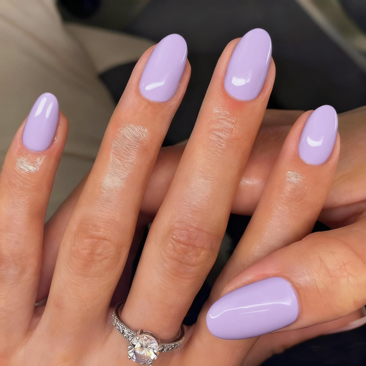 KQueenest Pastel Light Pink Press on Nails Short Oval, Glossy Soft Gel Fake Nails Press on, Round Fake Nails with UV Cover, Thick Acrylic Glue on Nails for Wome Wedding & Everyday 30 Pcs