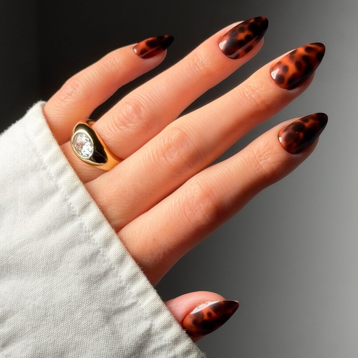 Glamnetic Press On Nails - Medium Coffin, Glossy Fake Nails 30 Pc Full Kit
