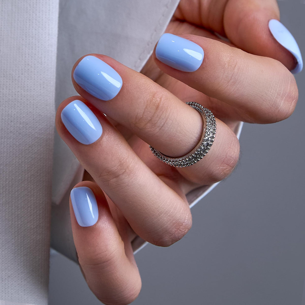 CurvLife Extra Short Oval Press On Nails, Nude Peach Pink, Soft Gel