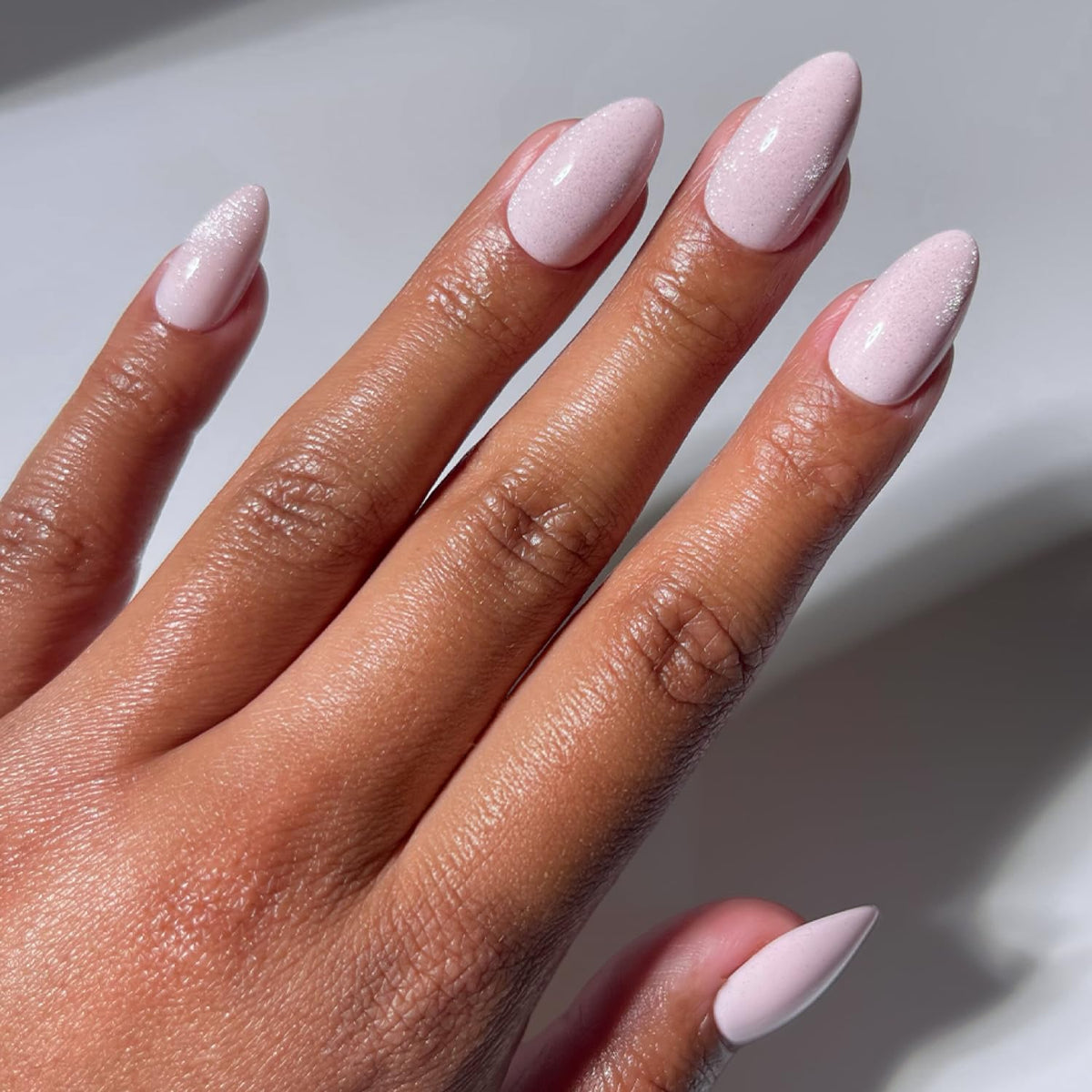 Glamnetic Press On Nails - Medium Coffin, Glossy Fake Nails 30 Pc Full Kit
