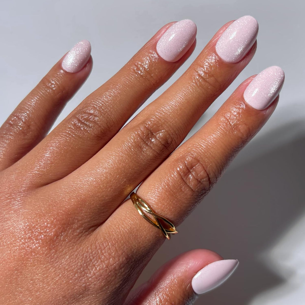 Glamnetic Press On Nails - Medium Coffin, Glossy Fake Nails 30 Pc Full Kit